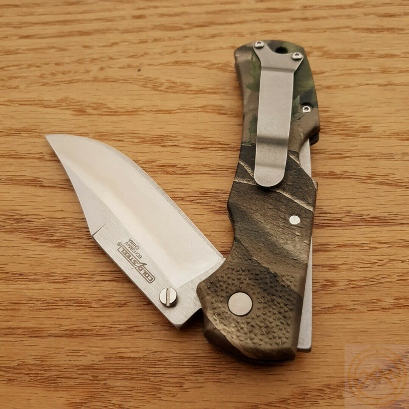 Cold Steel Double Safe Folding Knife 3.5" 8Cr13MoV Steel Blade Camo GFN Handle 23JE -Cold Steel - Survivor Hand Precision Knives & Outdoor Gear Store