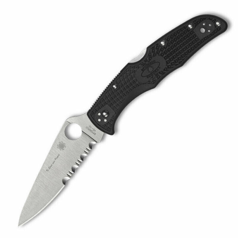 Spyderco Endura 4 Lockback Folding Knife 3.88" VG-10 Steel Blade Black Bi-Directional Texture FRN Handle 10FPSBKBL -Spyderco - Survivor Hand Precision Knives & Outdoor Gear Store