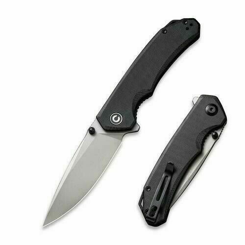 Civivi Brazen Linerlock Folding Knife 3.5" 14C28N Sandvik Steel Blade Black G10 Handle 2102C -Civivi - Survivor Hand Precision Knives & Outdoor Gear Store