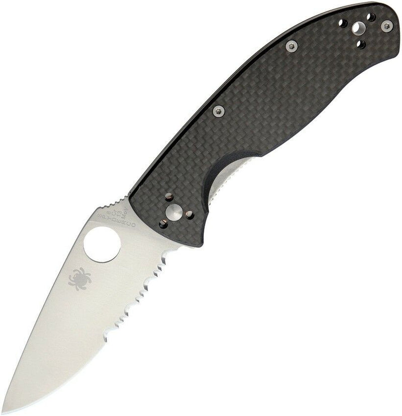 Spyderco Tenacious Folding Knife 3.5" 8Cr13MoV Stainless Blade CF/G10 Handle 122CFPS -Spyderco - Survivor Hand Precision Knives & Outdoor Gear Store