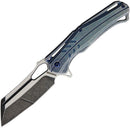 Rough Ryder Roper Framelock Folding Knife 3.63" Stainless Steel Blade Blue Stainless Handle 2145 -Rough Ryder - Survivor Hand Precision Knives & Outdoor Gear Store