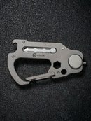 Civivi Polymorph Carabiner Keychain Multi Tool Gray Titanium Utility Plain Blade 200451 -Civivi - Survivor Hand Precision Knives & Outdoor Gear Store