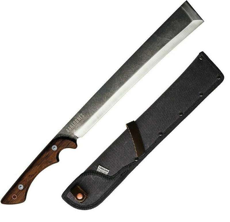 Barebones Living Woodsman Japanese Nata Tool Fixed Machete 12" 3Cr13 Steel Blade Walnut Handle RE2116 -Barebones Living - Survivor Hand Precision Knives & Outdoor Gear Store