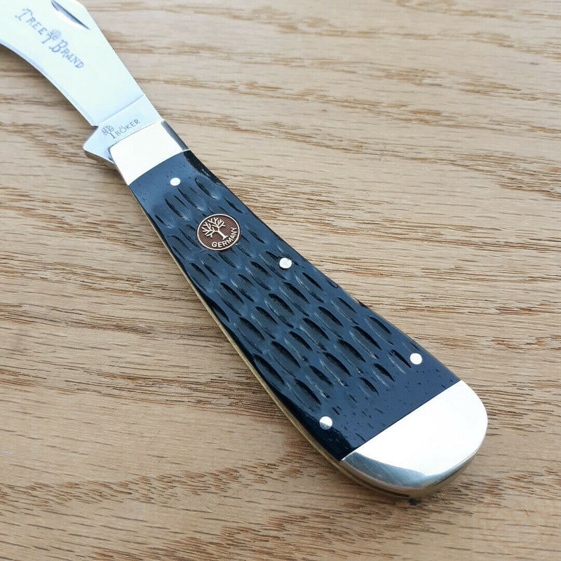 Boker Folding Knife Stainless Steel Hawkbill Blade Jigged Bone Handle 110798SOI -Boker - Survivor Hand Precision Knives & Outdoor Gear Store