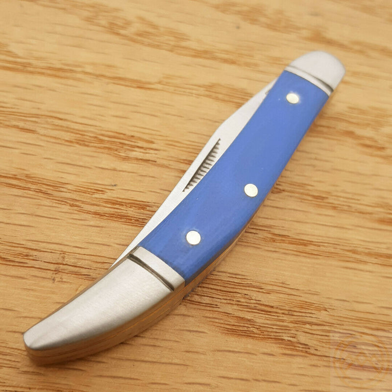 Rough Ryder Small Folding Knife Stainless Steel Toothpick Blade Blue G10 Handle 2169 -Rough Ryder - Survivor Hand Precision Knives & Outdoor Gear Store