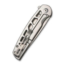 Civivi Perf Frame Folding Knife 3.13" Nitro V Steel Blade Gray Stainless Handle 20006A -Civivi - Survivor Hand Precision Knives & Outdoor Gear Store