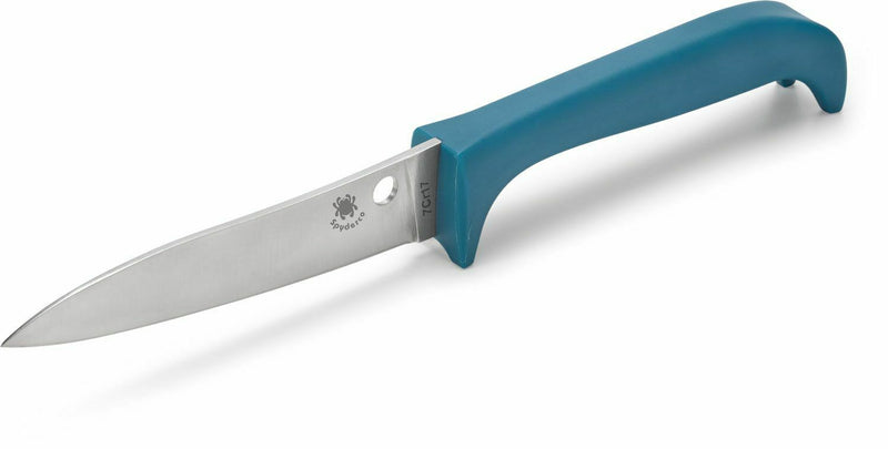 Spyderco Counter Puppy Kitchen Knife 3.46" 7Cr17 Steel Blade Blue Plastic Handle K20PBL -Spyderco - Survivor Hand Precision Knives & Outdoor Gear Store