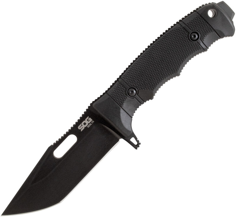 SOG Seal FX Fixed Knife 4.25" S35VN Steel Full Tang Tanto Blade Black Nylon Handle 17210257 -SOG - Survivor Hand Precision Knives & Outdoor Gear Store