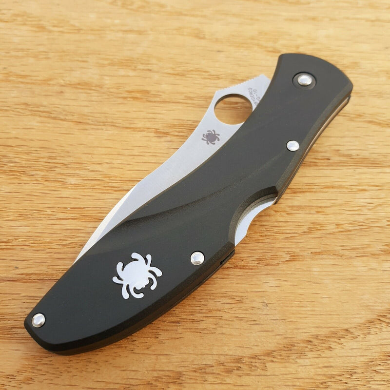 Spyderco Centofante 3 Folding Knife 3.5" VG-10 Steel Blade Black FRN Handle 66PBK3 -Spyderco - Survivor Hand Precision Knives & Outdoor Gear Store