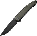 We Knife Co Smooth Sentinel Frame Folding Knife 3" CPM-20CV Steel Blade Titanium/Micarta Handle 200434 -We Knife Co - Survivor Hand Precision Knives & Outdoor Gear Store