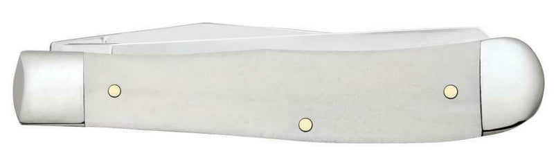 Case XX Iraqi Freedom Trapper Pocket Knife Stainless Steel Blades Natural Bone Handle 50954 -Case Cutlery - Survivor Hand Precision Knives & Outdoor Gear Store