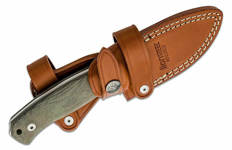 LionSTEEL M2M Fixed Knife 3.54" Bohler M390 Steel Blade Green Micarta Handle M2MCVG -LionSTEEL - Survivor Hand Precision Knives & Outdoor Gear Store