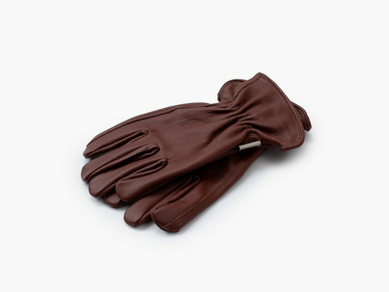 Barebones Living Classic Work Glove Cognac Extra-Small Premium Grain Cowhide Shirred Elastic Back RE084 -Barebones Living - Survivor Hand Precision Knives & Outdoor Gear Store