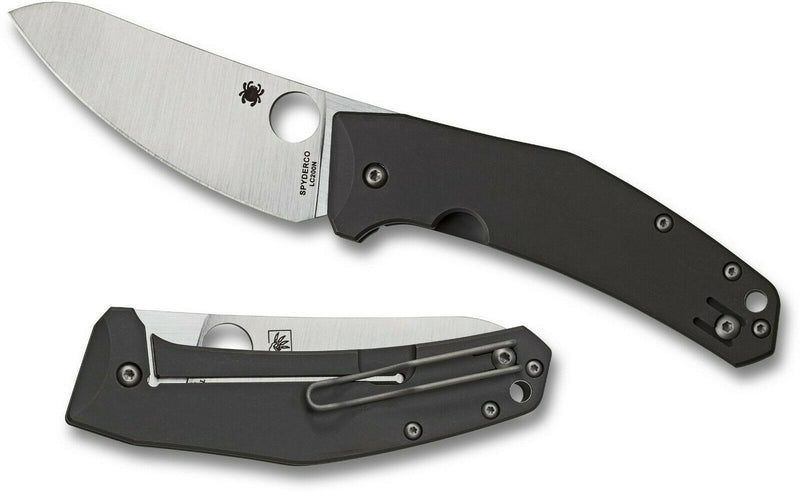 Spyderco Spydiechef Folding Knife 3.52" LC200N Steel Blade Gray Titanium Handle 211TIP -Spyderco - Survivor Hand Precision Knives & Outdoor Gear Store