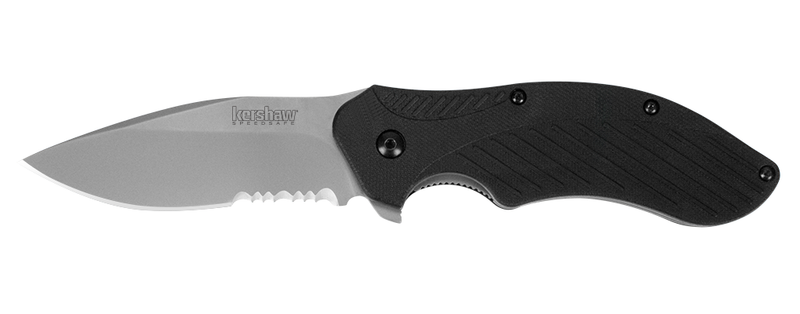 Kershaw Clash Folding Knife 3" Partially Serrated 8Cr13MoV Stainless FRN Handle 1605ST -Kershaw - Survivor Hand Precision Knives & Outdoor Gear Store