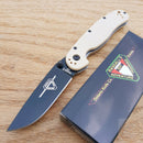 Ontario RAT II Liner Folding Knife 3" Black Finish D2 Tool Steel Drop Blade G10 Handle 8830DT -Ontario - Survivor Hand Precision Knives & Outdoor Gear Store