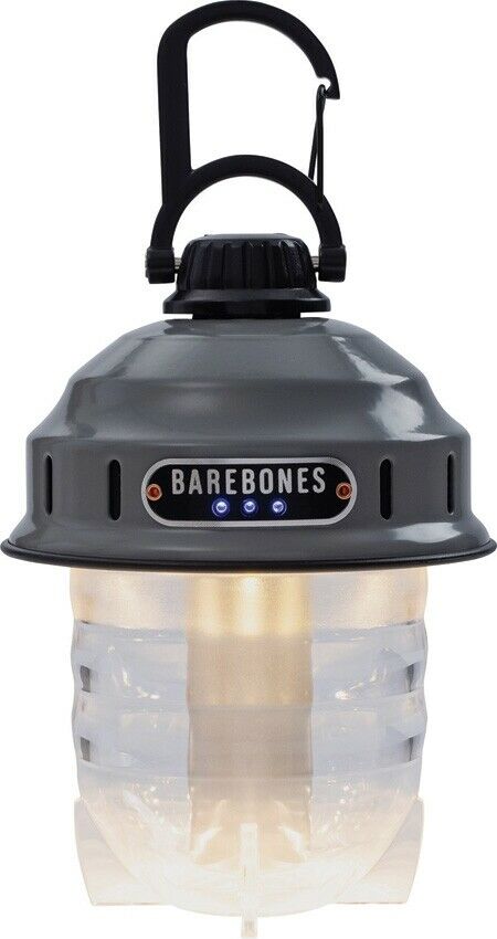 Barebones Living Beacon Hanging Lantern Slate 3.75" x 5" Rechargeable Stamped Steel Construction RE234 -Barebones Living - Survivor Hand Precision Knives & Outdoor Gear Store