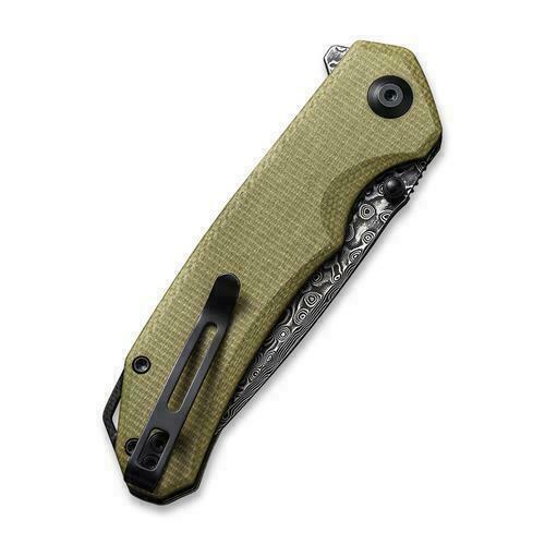 Civivi Brazen Linerlock Folding Knife 3.5" Damascus Steel Blade Micarta Handle 2102DS2 -Civivi - Survivor Hand Precision Knives & Outdoor Gear Store