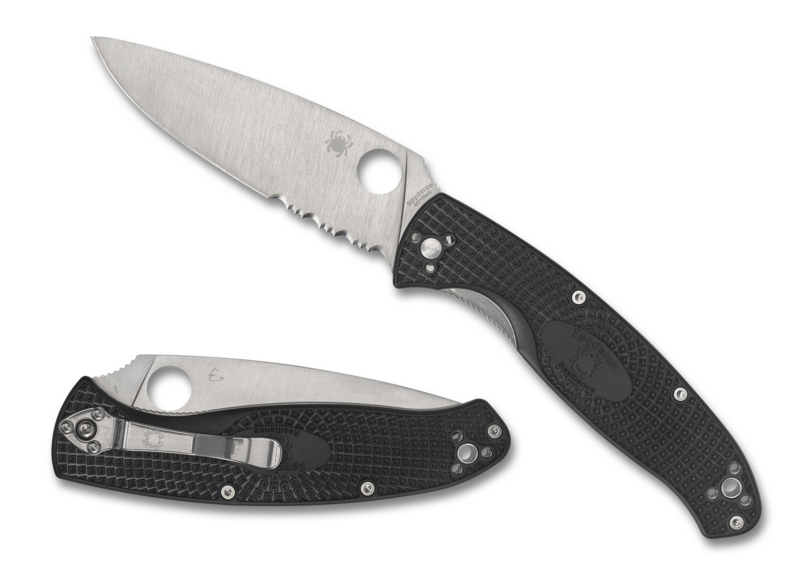 Spyderco Resilience Folding Knife 4.20" 8Cr13MoV Steel Blade Black FRN Handle 142PSBK -Spyderco - Survivor Hand Precision Knives & Outdoor Gear Store