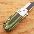 Rough Ryder Tadpole Folding Knife 1.5" Stainless Steel Blade Green G-10 Handle 2313 -Rough Ryder - Survivor Hand Precision Knives & Outdoor Gear Store