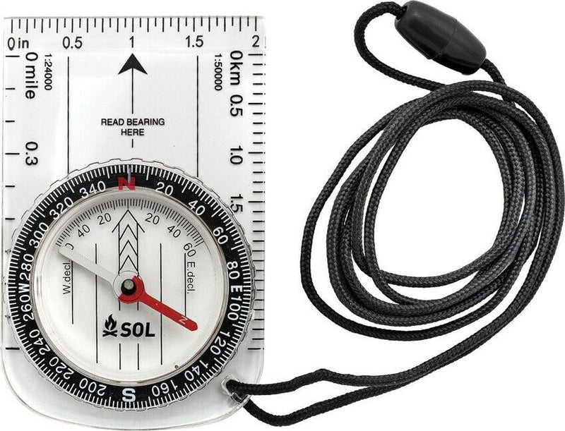 Adventure Medical Map Compass Metric And Imperial Scales Breakaway Lanyard 01400026 -Adventure Medical - Survivor Hand Precision Knives & Outdoor Gear Store