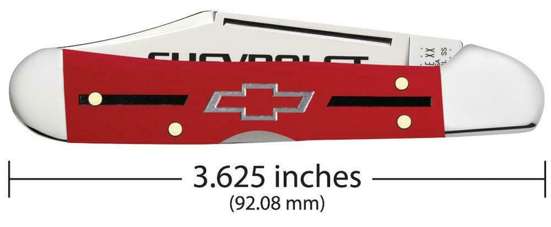 Case XX Chevrolet Folding Knife 2.72" Stainless Steel Blades Synthetic Handle 33706 -Case Cutlery - Survivor Hand Precision Knives & Outdoor Gear Store