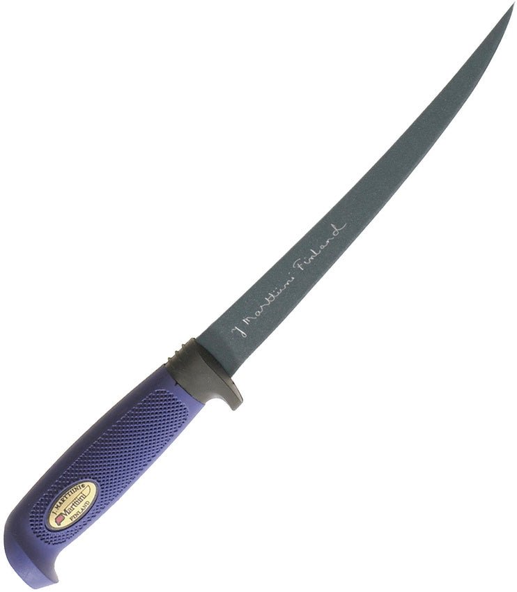 Marttiini Martef Fillet Fixed Knife 7.5" Stainless Steel Blade Blue Rubber Handle 836017T -Marttiini - Survivor Hand Precision Knives & Outdoor Gear Store