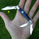 Rough Ryder Whittler Pocket Knife 440 Stainless Razor Blades Blue Bone Handle 1948 -Rough Ryder - Survivor Hand Precision Knives & Outdoor Gear Store