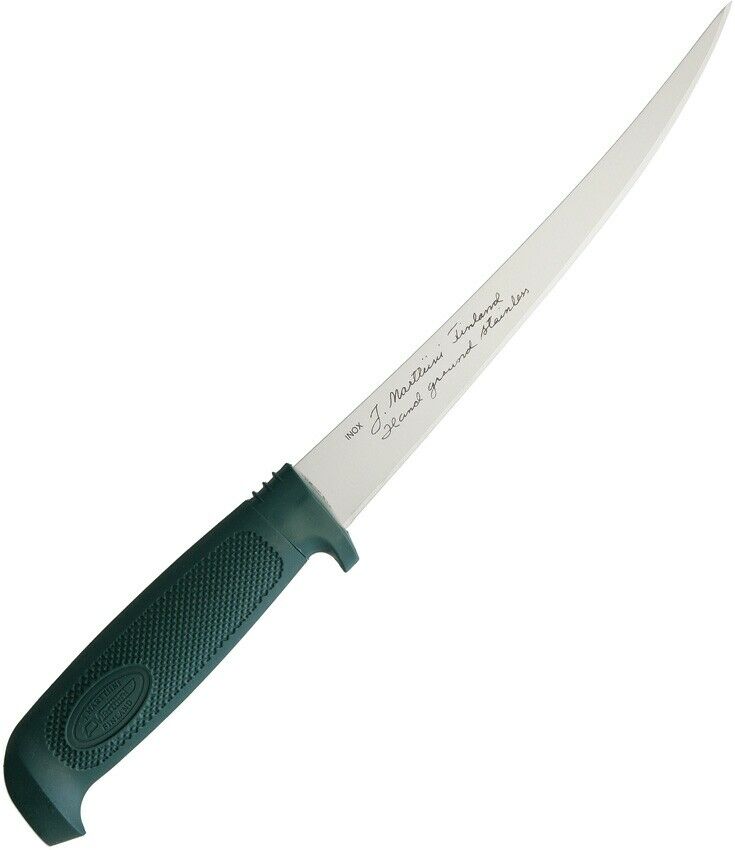 Marttiini Fixed Knife 7.5" Stainless Steel Blade Green Textured Rubber Handle 837010 -Marttiini - Survivor Hand Precision Knives & Outdoor Gear Store