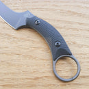 Bastinelli Creations Mako Fixed Knife 5" N690Co Steel Blade Black Sculpted G10 Handle S206B -Bastinelli Creations - Survivor Hand Precision Knives & Outdoor Gear Store