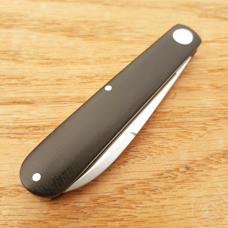 Boker Prime Barlow Folding Knife 2.75" Bohler N690 Steel Blade Black Burlap Micarta Handle 116942 -Boker - Survivor Hand Precision Knives & Outdoor Gear Store
