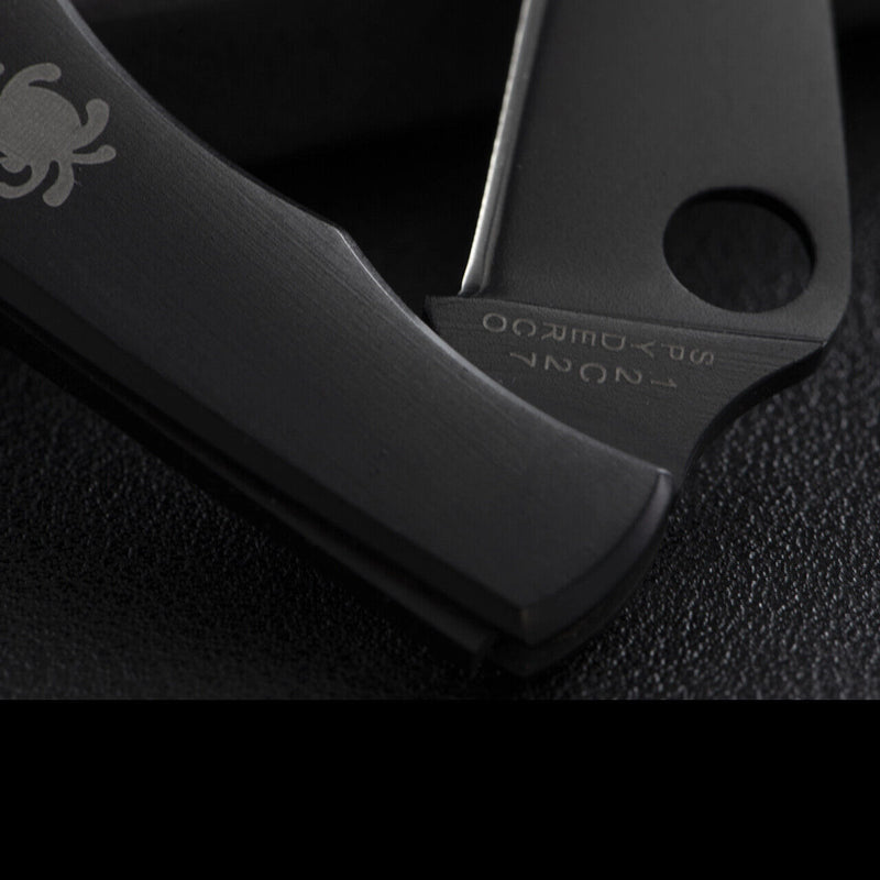 Spyderco Grasshopper Folding Knife 2.25" Sandvik 12C27 Steel Blade Stainless Handle 138BKP -Spyderco - Survivor Hand Precision Knives & Outdoor Gear Store
