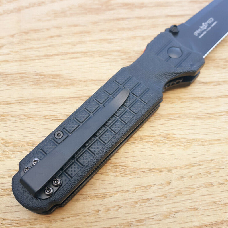 Fox Predator II Folding Knife 3.75" Bohler N690 Steel Blade Black Forprene Handle 446B -Fox - Survivor Hand Precision Knives & Outdoor Gear Store