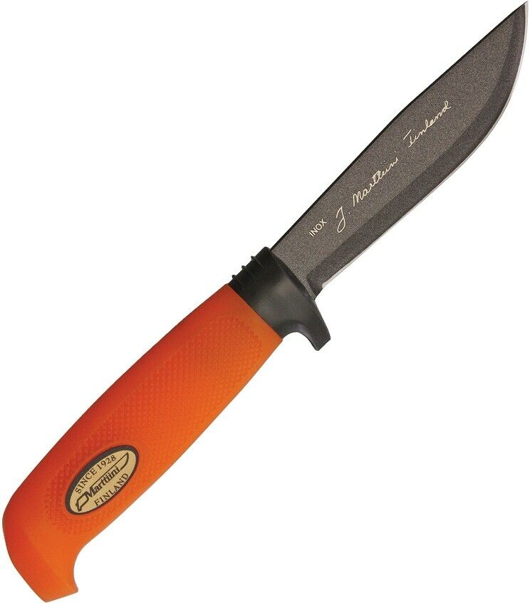 Marttiini Titanium Fixed Knife 4" Stainless Skinner Blade Orange Rubber Handle 186024T -Marttiini - Survivor Hand Precision Knives & Outdoor Gear Store