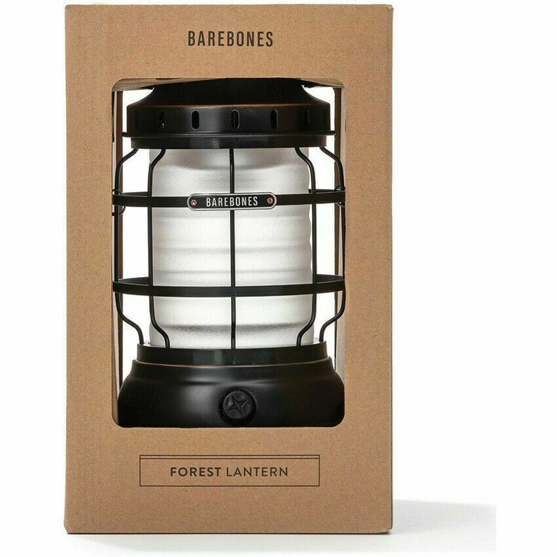 Barebones Living Forest Lantern Bronze 6" x 9.5" x 6" Rechargeable Stamped Steel/Rubber/Plastic Construction RE261 -Barebones Living - Survivor Hand Precision Knives & Outdoor Gear Store