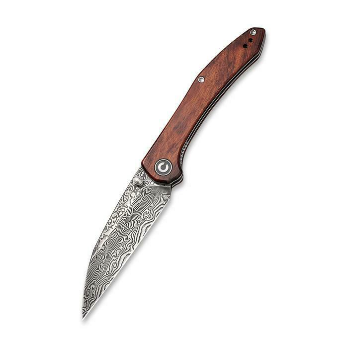 Civivi Hadros Folding Knife 3.25" Damascus Steel Blade Cuibourtia Wood Handle 20004DS1 -Civivi - Survivor Hand Precision Knives & Outdoor Gear Store