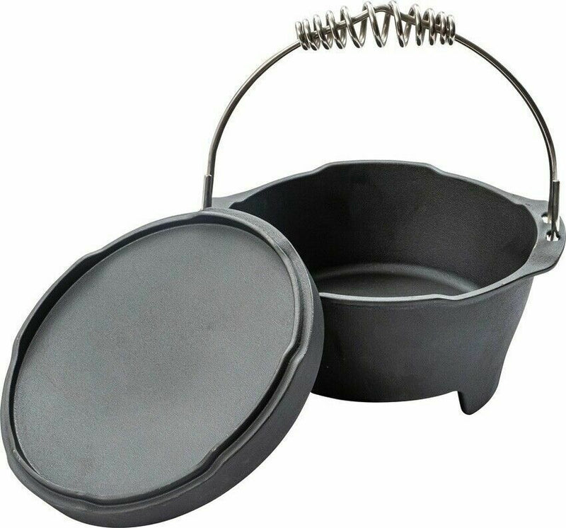 Barebones Living Cast Iron Dutch Oven 4 Quart Capacity Steaming And Venting E307 -Barebones Living - Survivor Hand Precision Knives & Outdoor Gear Store