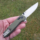 SOG Terminus XR Folding Knife 3" D2 Tool Steel Blade Green Textured G10 Handle TM1022BX -SOG - Survivor Hand Precision Knives & Outdoor Gear Store