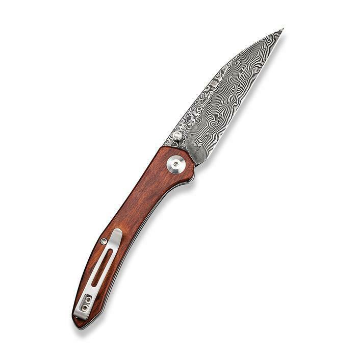 Civivi Hadros Folding Knife 3.25" Damascus Steel Blade Cuibourtia Wood Handle 20004DS1 -Civivi - Survivor Hand Precision Knives & Outdoor Gear Store