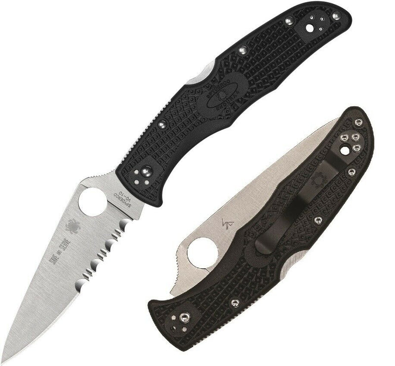 Spyderco Endura 4 Lockback Folding Knife 3.88" VG-10 Steel Blade Black Bi-Directional Texture FRN Handle 10FPSBKRD -Spyderco - Survivor Hand Precision Knives & Outdoor Gear Store