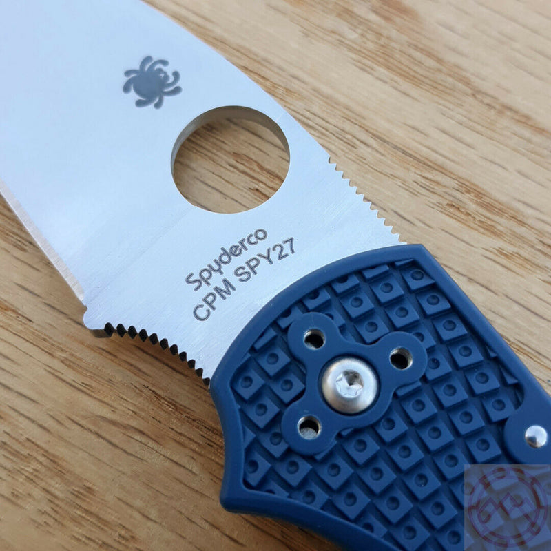 Spyderco Native 5 Folding Knife 3" SPY27 Stainless Blade Blue FRN Handle 41PCBL5 -Spyderco - Survivor Hand Precision Knives & Outdoor Gear Store