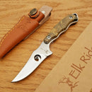 Elk Ridge Hunter Fixed Knife 3.25" Upswept 440 Steel Blade Camo Pakkawood Handle 059CA -Elk Ridge - Survivor Hand Precision Knives & Outdoor Gear Store