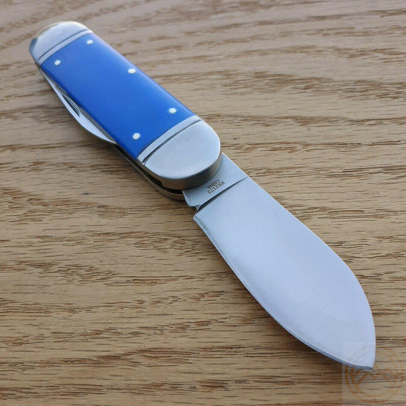 Rough Ryder Sunfish Pocket Knife Satin Finish Stainless Blade Blue G10 Handle 2173 -Rough Ryder - Survivor Hand Precision Knives & Outdoor Gear Store