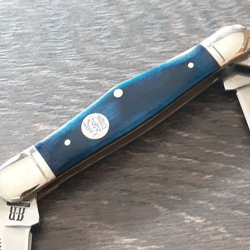 Rough Ryder Whittler Pocket Knife 440 Stainless Razor Blades Blue Bone Handle 1948 -Rough Ryder - Survivor Hand Precision Knives & Outdoor Gear Store