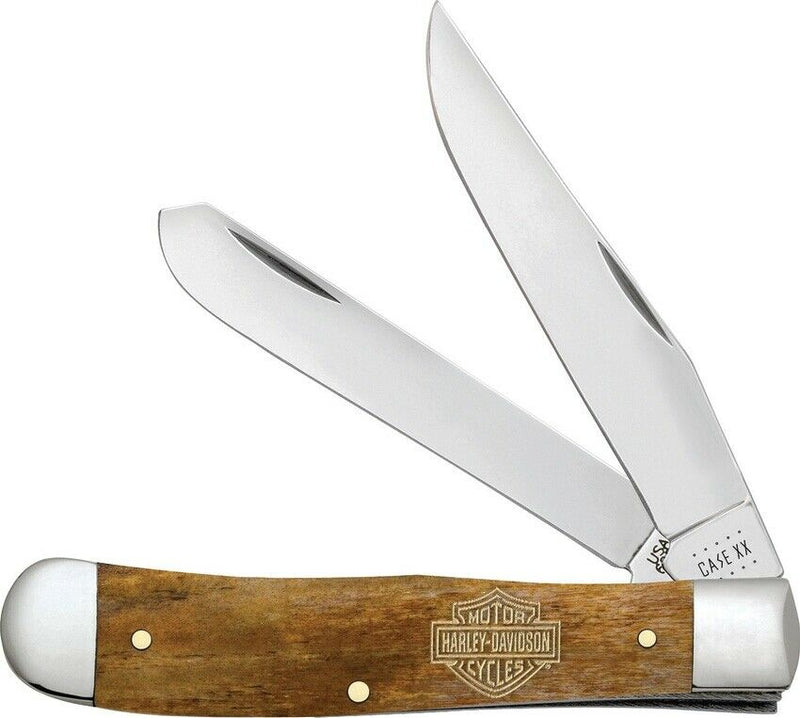 Case XX Harley Trapper Pocket Knife Stainless Steel Blades Smooth Bone Handle 52226 -Case Cutlery - Survivor Hand Precision Knives & Outdoor Gear Store