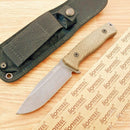 LionSTEEL M5 Fixed Knife 4.5" Sleipner Full Tang Blade Green Micarta Handle -LionSTEEL - Survivor Hand Precision Knives & Outdoor Gear Store