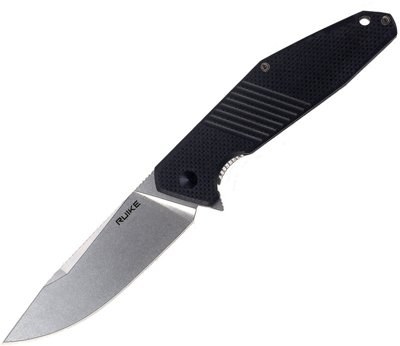 RUIKE D191 Framelock Folding Knife 4" 8Cr13MoV Steel Blade Black G10/Titanium Handle 191B -RUIKE - Survivor Hand Precision Knives & Outdoor Gear Store