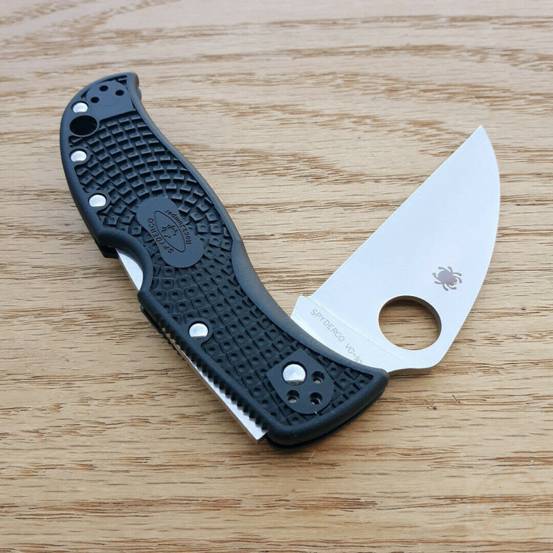 Spyderco RockJumper Lockback Folding Knife 3.8" VG-10 Steel Blade FRN Handle 254PBK -Spyderco - Survivor Hand Precision Knives & Outdoor Gear Store