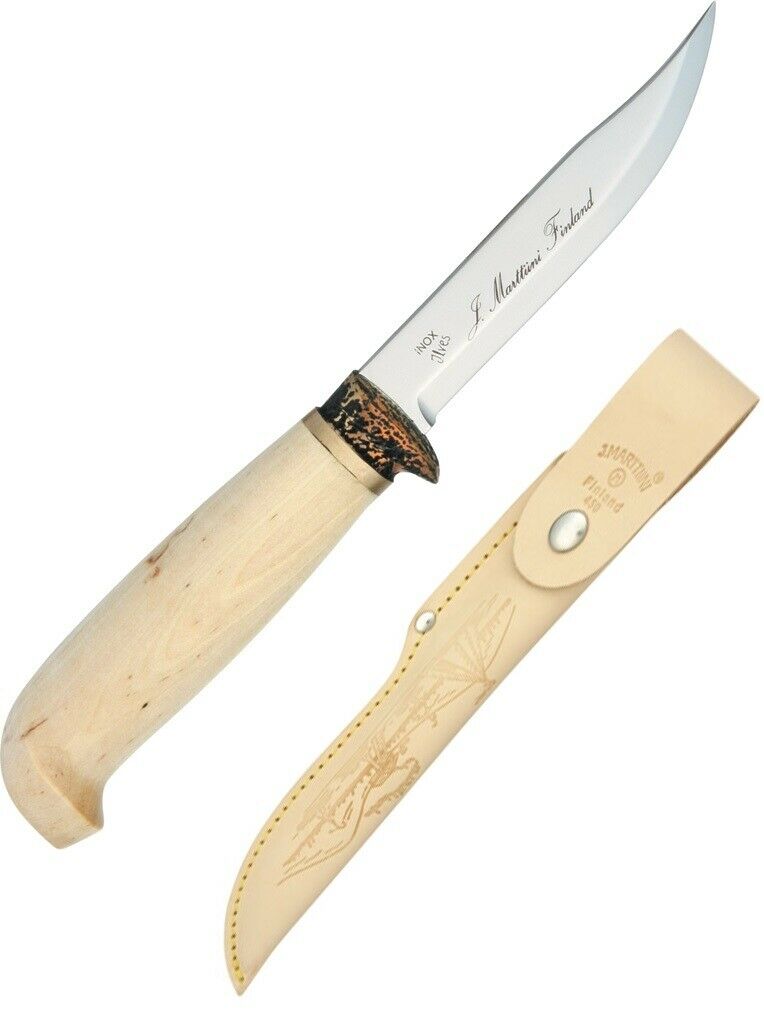 Marttiini Jagdmesser Hunters Knife 4.25" Stainless Blade Curly Birch Handle 450012 -Marttiini - Survivor Hand Precision Knives & Outdoor Gear Store