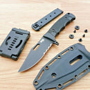 SOG Seal FX Fixed Knife 4.25" Part Serrated CPM-S35VN Steel Full Blade Black GRN Handle 17210157 -SOG - Survivor Hand Precision Knives & Outdoor Gear Store